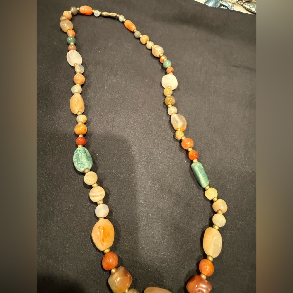 Himalayan Old Beads From Ancient Indo-Tibetan Antique Agate Beads Necklace Mala - Picture 3 of 12